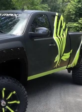 Spec-D Black Rugged Texture Rivet Style Fender Flares Chevrolet Silverado 2007-2013                                     - FDF-SIV07-TS-RS - Image 10