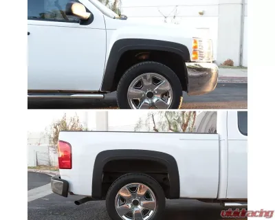 Spec-D Smooth Factory OE Style Fender Flares Chevrolet Silverado 2007-2013 - FDF-SIV07BK-MP