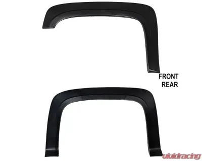 Spec-D Smooth Factory OE Style Fender Flares Chevrolet Silverado 2007-2013 - FDF-SIV07BK-MP