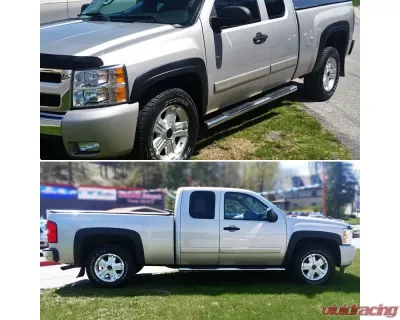 Spec-D Textured Factory OE Style Fender Flares Chevrolet Silverado 2007-2013 - FDF-SIV07BK-RS