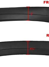 Spec-D 69.3" Bed Factory OE Style Fender Flares Chevrolet Silverado 1500 2007-2013                                     - FDF-SIV07SBBK-RS - Image 2