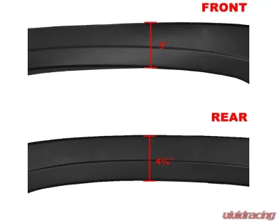Spec-D 69.3" Bed Factory OE Style Fender Flares Chevrolet Silverado 1500 2007-2013 - FDF-SIV07SBBK-RS