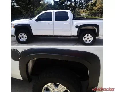 Spec-D 69.3" Bed Factory OE Style Fender Flares Chevrolet Silverado 1500 2007-2013 - FDF-SIV07SBBK-RS