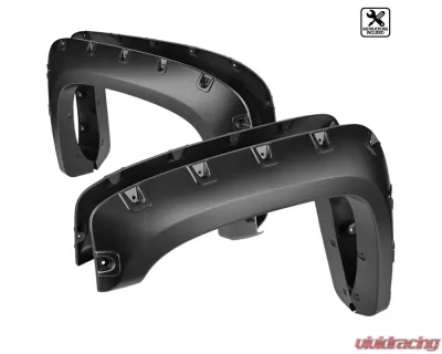 Spec-D Smooth Rivet Style Fender Flares Chevrolet Silverado 2007-2013 - FDF-SIV07V2-PK-MP