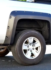 Spec-D Short Bed Smooth Rivet Style Fender Flares Chevrolet Silverado 2500 | 3500 2014-2018                                     - FDF-SIV14SBA-PK-MP - Image 3