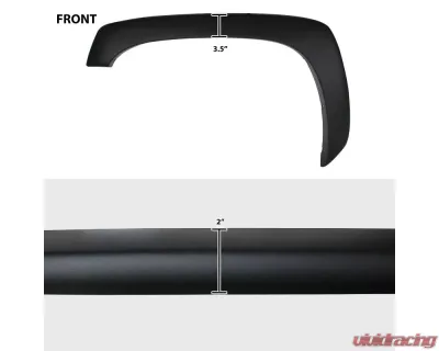 Spec-D Black Polypropylene Fender Flares Chevrolet | GMC 1999-2007 - FDF-SIV99BK-RS