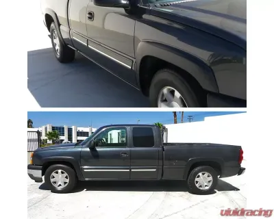 Spec-D Black Polypropylene Fender Flares Chevrolet | GMC 1999-2007 - FDF-SIV99BK-RS