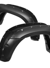 Spec-D 6ft. Long Bed Smooth Rivet Style Fender Flares Toyota Tacoma 2005-2011                                     - FDF-TAC05A-PK-MP - Image 10