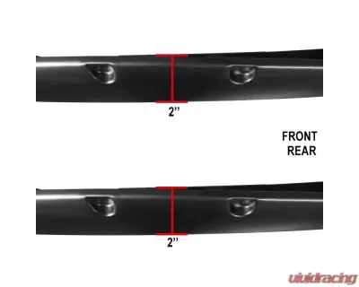 Spec-D 6ft. Long Bed Smooth Rivet Style Fender Flares Toyota Tacoma 2005-2011 - FDF-TAC05A-PK-MP