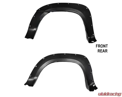 Spec-D 6ft. Long Bed Smooth Rivet Style Fender Flares Toyota Tacoma 2005-2011 - FDF-TAC05A-PK-MP