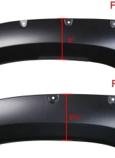 Spec-D 6ft. Long Bed Smooth Rivet Style Fender Flares Toyota Tacoma 2012-2015                                     - FDF-TAC12A-PK-MP - Image 2
