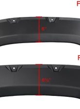Spec-D Textured Rivet Style Fender Flares Toyota Tacoma 2016-2021                                     - FDF-TAC16A-PK-WB - Image 2