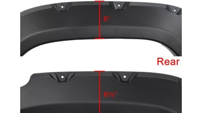 Spec-D Textured Rivet Style Fender Flares Toyota Tacoma 2016-2021                                     - FDF-TAC16A-PK-WB - Image 2