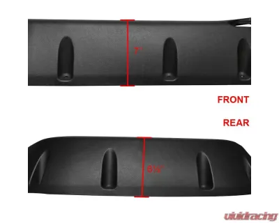 Spec-D Textured Extended Fender Flares Jeep Wrangler 1997-2006 - FDF-WRG97B-PK-RS