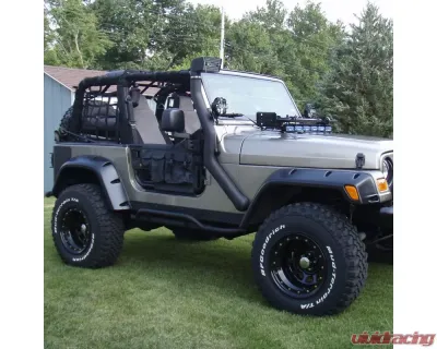 Spec-D Textured Extended Fender Flares Jeep Wrangler 1997-2006 - FDF-WRG97B-PK-RS