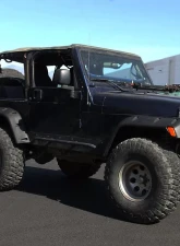 Spec-D Textured Extended Fender Flares Jeep Wrangler 1997-2006                                     - FDF-WRG97B-PK-RS - Image 4