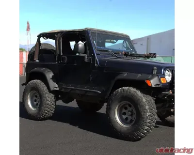 Spec-D Textured Extended Fender Flares Jeep Wrangler 1997-2006 - FDF-WRG97B-PK-RS