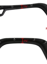 Spec-D Textured Extended Fender Flares Jeep Wrangler 1997-2006                                     - FDF-WRG97B-PK-RS - Image 5