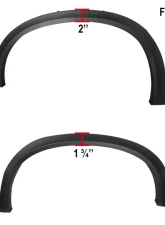 Spec-D 20"/21" Wheel Fender Flares BMW X5 E70 2007-2013                                     - FDF-X507BK-GL - Image 2
