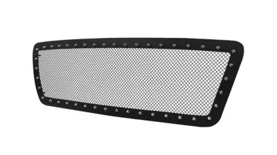 Spec-D Rivet Style Black Stainless Steel Mesh Grille Center Insert Ford F-150 2004-2008                                     - HBG-F15004BKSS-YH - Image 10