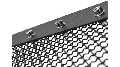 Spec-D Rivet Style Black Stainless Steel Mesh Grille Center Insert Ford F-150 2004-2008                                     - HBG-F15004BKSS-YH - Image 5