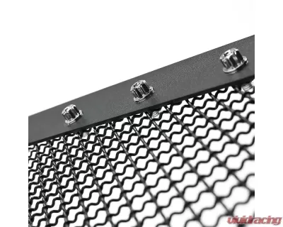 Spec-D Rivet Style Black Stainless Steel Mesh Grille Center Insert Ford F-150 2004-2008 - HBG-F15004BKSS-YH