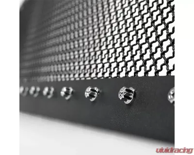 Spec-D Rivet Style Black Stainless Steel Mesh Grille Center Insert Ford F-150 2004-2008 - HBG-F15004BKSS-YH