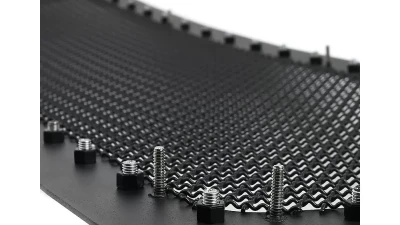 Spec-D Rivet Style Black Stainless Steel Mesh Grille Center Insert Ford F-150 2004-2008                                     - HBG-F15004BKSS-YH - Image 7