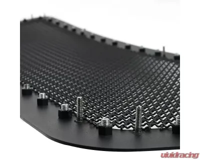 Spec-D Rivet Style Black Stainless Steel Mesh Grille Center Insert Ford F-150 2004-2008 - HBG-F15004BKSS-YH
