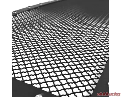 Spec-D Rivet Style Black Stainless Steel Mesh Grille Center Insert Ford F-150 2009-2012 - HBG-F15009BKSS-YH