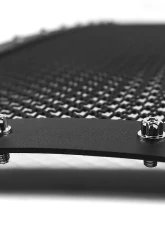 Spec-D Rivet Style Black Stainless Steel Mesh Grille Center Insert Ford F-150 2009-2012                                     - HBG-F15009BKSS-YH - Image 4