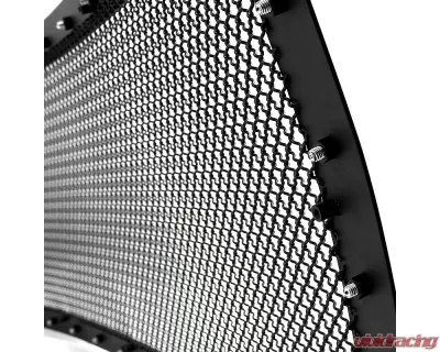 Spec-D Rivet Style Black Stainless Steel Mesh Grille Center Insert Ford F-150 2009-2012 - HBG-F15009BKSS-YH