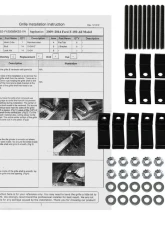 Spec-D Rivet Style Black Stainless Steel Mesh Grille Center Insert Ford F-150 2009-2012                                     - HBG-F15009BKSS-YH - Image 9