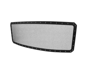 Spec-D Rivet Style Black Stainless Steel Mesh Grille Center Insert Ford F-Series 2011-2016