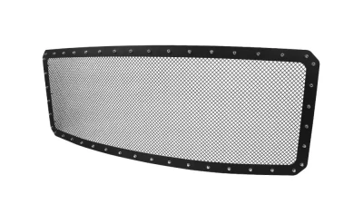 Spec-D Rivet Style Black Stainless Steel Mesh Grille Center Insert Ford F-Series 2011-2016                                     - HBG-F25011BKSS-YH - Image 10