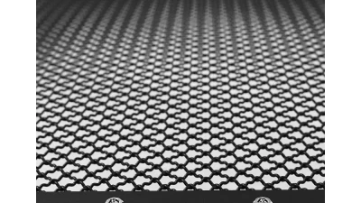 Spec-D Rivet Style Black Stainless Steel Mesh Grille Center Insert Ford F-Series 2011-2016                                     - HBG-F25011BKSS-YH - Image 3