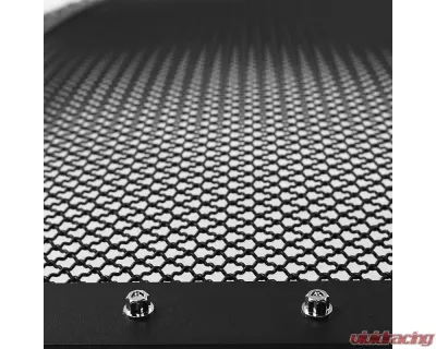 Spec-D Rivet Style Black Stainless Steel Mesh Grille Center Insert Ford F-Series 2011-2016 - HBG-F25011BKSS-YH