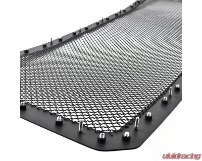 Spec-D Rivet Style Black Stainless Steel Mesh Grille Center Insert Ford F-Series 2011-2016 - HBG-F25011BKSS-YH