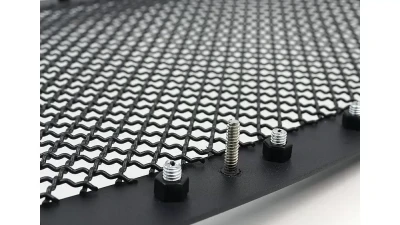 Spec-D Rivet Style Black Stainless Steel 3PC Mesh Grille Insert Ford F-Series | Excursion 1999-2004                                     - HBG-F25099BKSS-YH - Image 8