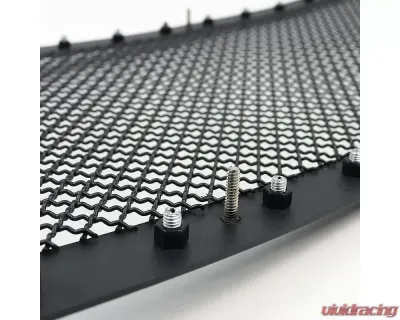 Spec-D Rivet Style Black Stainless Steel 3PC Mesh Grille Insert Ford F-Series | Excursion 1999-2004 - HBG-F25099BKSS-YH