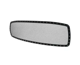 Spec-D Rivet Style Black Stainless Steel Mesh Grille Insert Dodge Ram 2002-2005