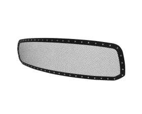Spec-D Rivet Style Black Stainless Steel Mesh Grille Insert Dodge Ram 1500 2013-2018