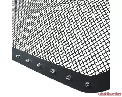 Spec-D Rivet Style Black Stainless Steel Mesh Grille Insert Dodge Ram 1500 2013-2018 - HBG-RAM1315BKSS-YH