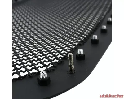 Spec-D Rivet Style Black Stainless Steel Mesh Grille Insert Dodge Ram 1500 2013-2018 - HBG-RAM1315BKSS-YH