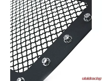 Spec-D Rivet Style Black Stainless Steel Mesh Grille Insert GMC Sierra 2003-2006 - HBG-SIE0315BKSS-YH