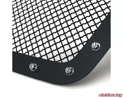 Spec-D Rivet Style Black Stainless Steel Mesh Grille Insert GMC Sierra 2003-2006 - HBG-SIE0315BKSS-YH