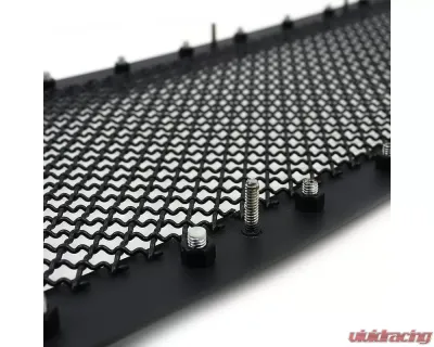 Spec-D Rivet Style Black Stainless Steel Mesh Grille Insert GMC Sierra 2003-2006 - HBG-SIE0315BKSS-YH