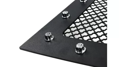 Spec-D Rivet Style Black Stainless Steel Mesh Grille Insert GMC Sierra 2007-2013                                     - HBG-SIE0715BKSS-YH - Image 6