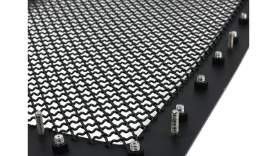 Spec-D Rivet Style Black Stainless Steel Mesh Grille Insert GMC Sierra 2007-2013                                     - HBG-SIE0715BKSS-YH - Image 8