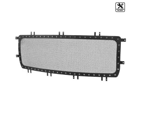Spec-D Rivet Style Black Stainless Steel Mesh Grille Insert GMC Sierra 2014-2015